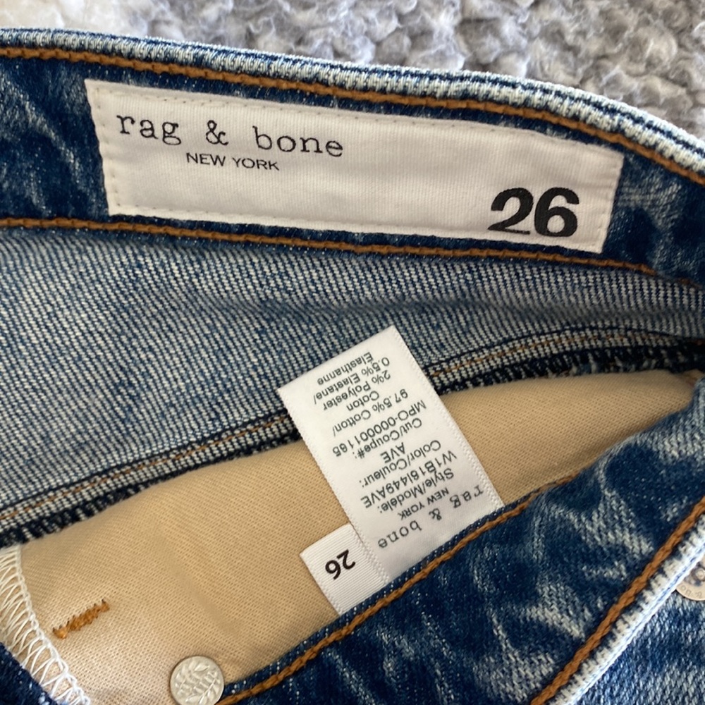Rag & Bone short denim blue skirt NWT 26 - Picture 5 of 8